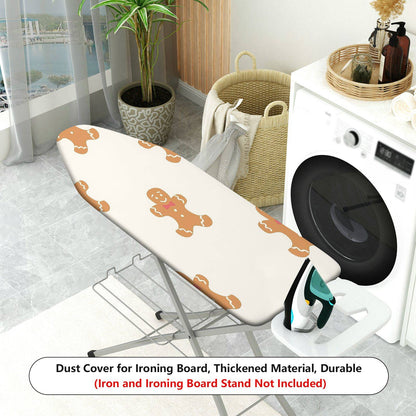 1-Piece Gingerbread Cookie Festive Holiday Christmas  Ironing Board Cover, Universal Size, Without Board