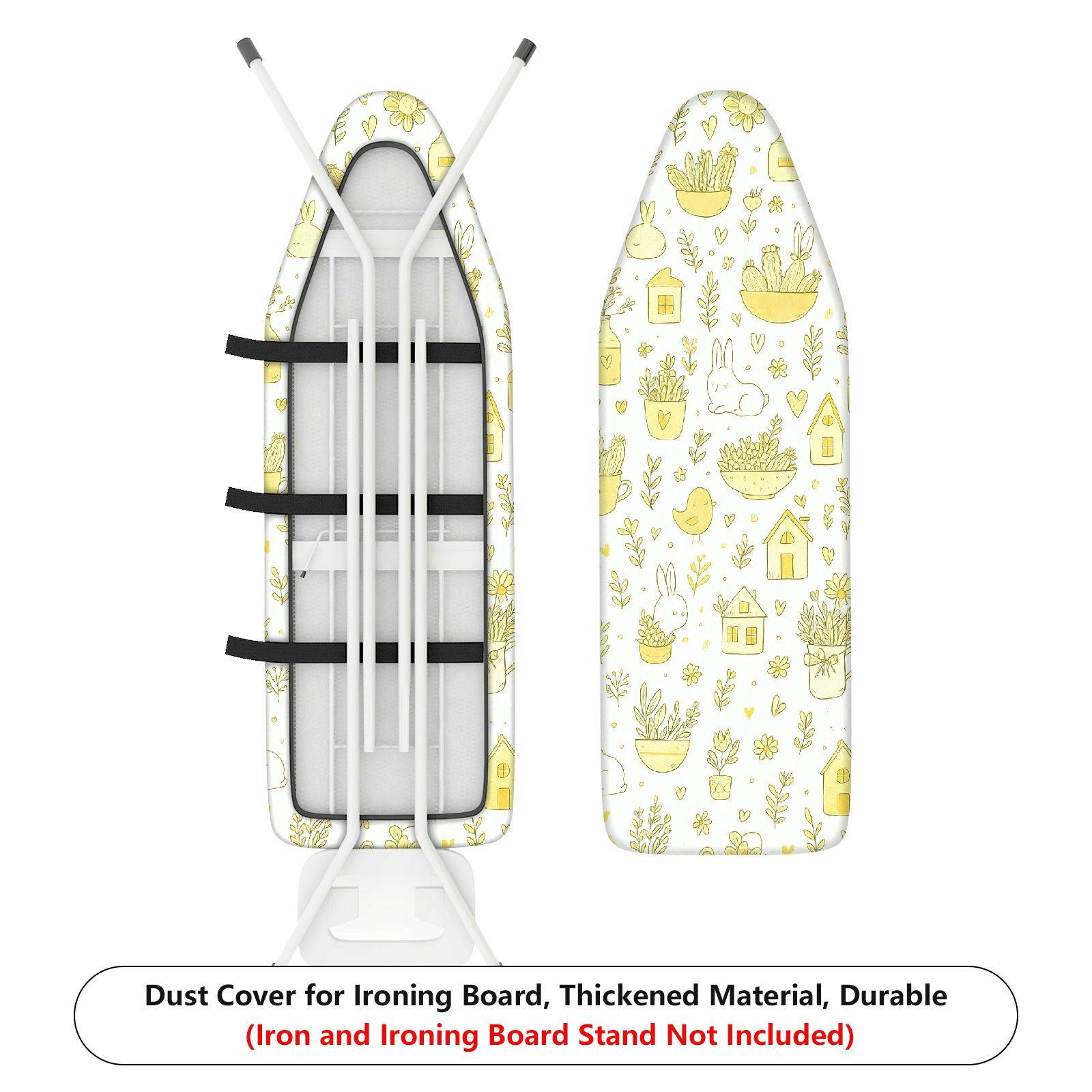 1-Piece Cute Animal Floral Nature  Ironing Board Cover, Universal Size, Without Board