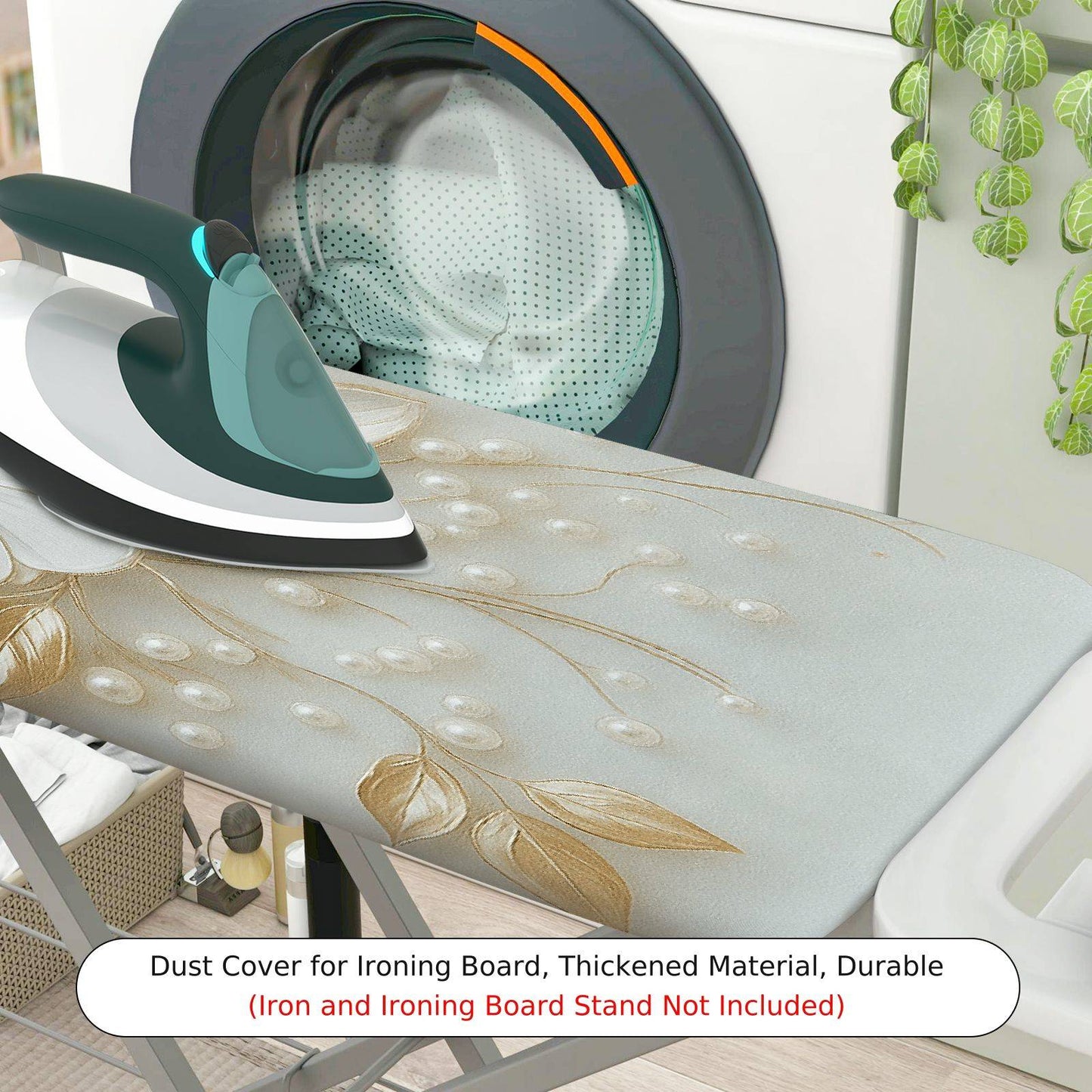 1-Piece Floral Elegant Vintage  Ironing Board Cover, Universal Size, Without Board