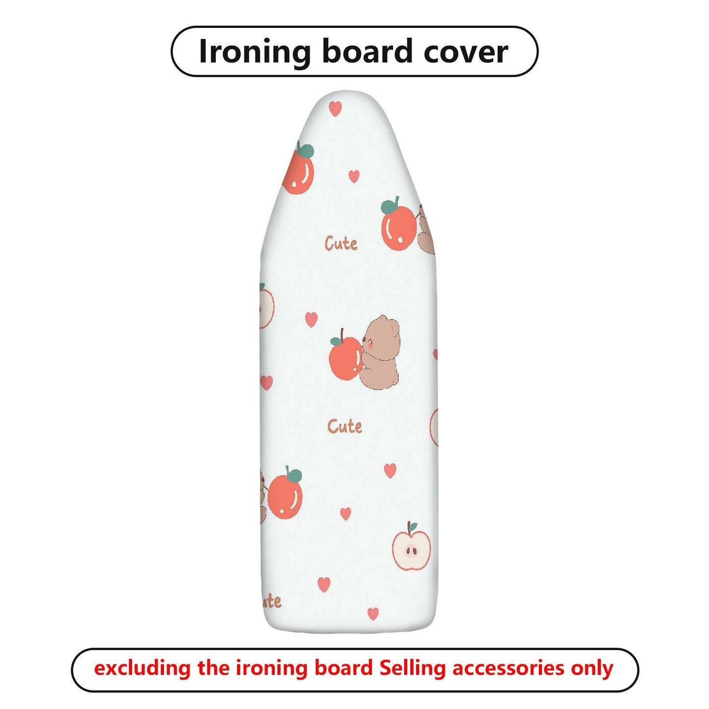 1-Piece Cute  Peach  Ironing Board Cover, Universal Size, Without Board