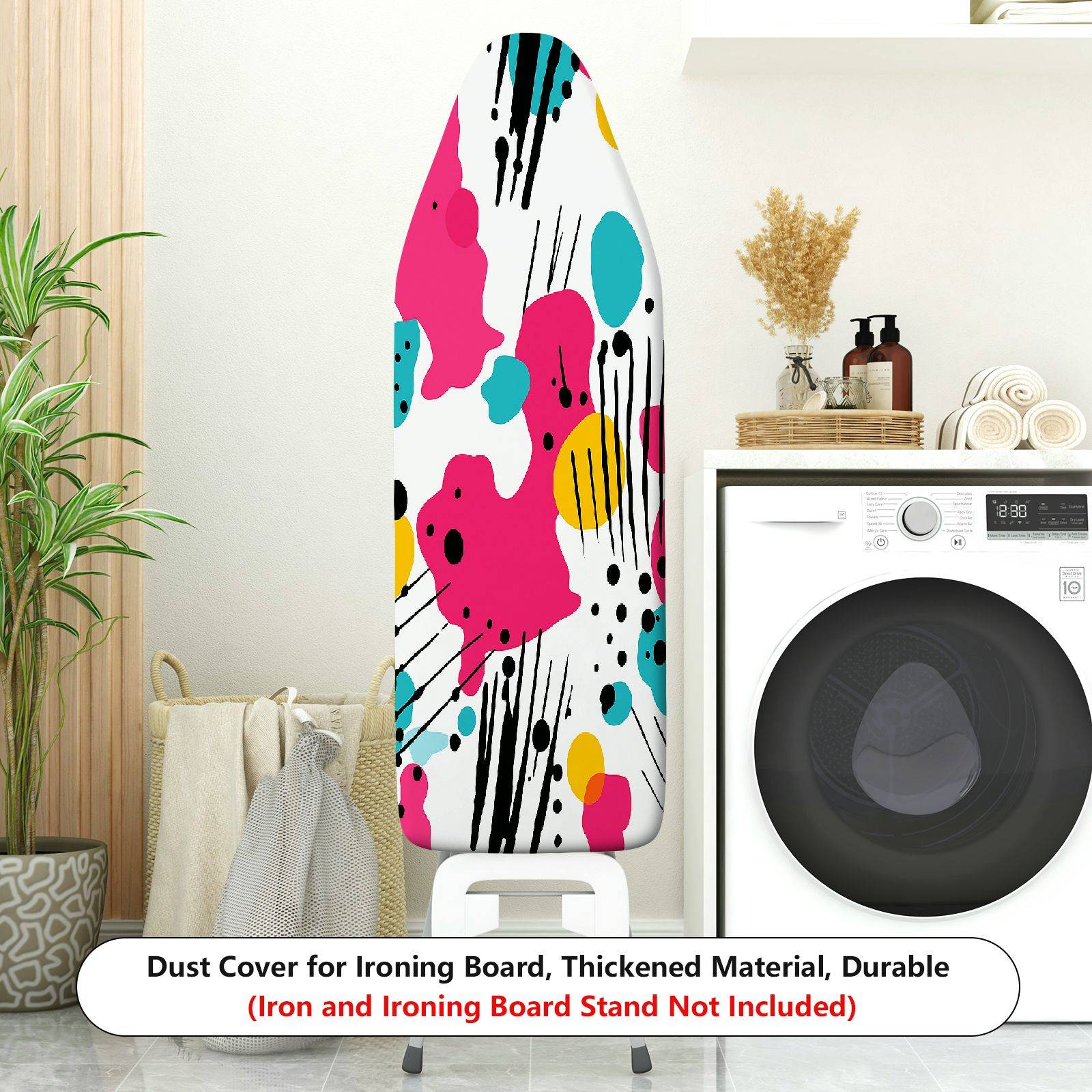 1-Piece Abstract Colorful Artistic  Ironing Board Cover, Universal Size, Without Board