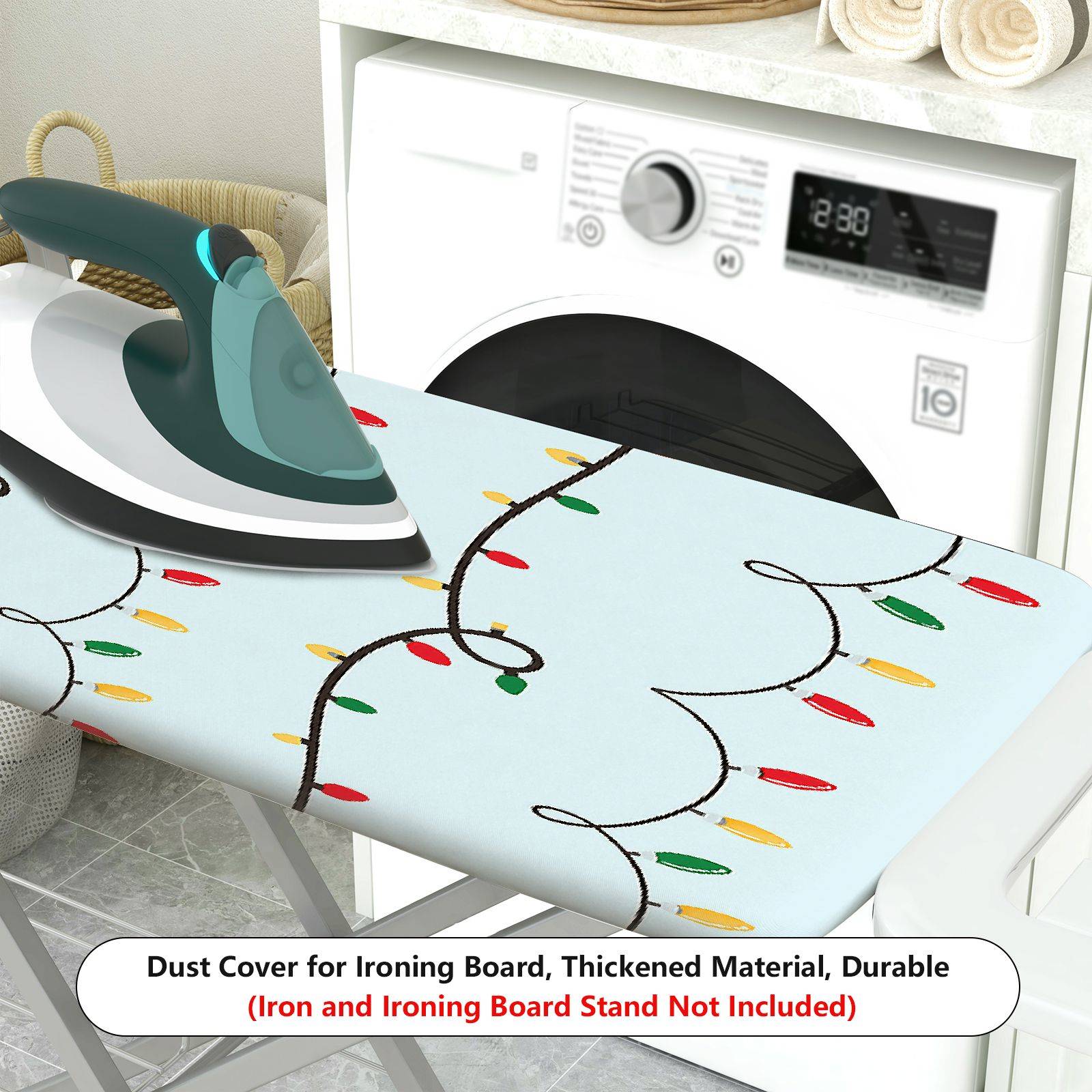 1-Piece Christmas Holiday  Decorative  Ironing Board Cover, Universal Size, Without Board