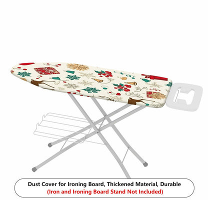 1-Piece Christmas Deer Bell  Ironing Board Cover, Universal Size, Without Board