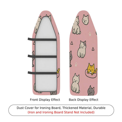1-Piece Cute Cat Pink  Ironing Board Cover, Universal Size, Without Board