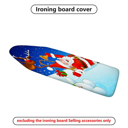 1-Piece Christmas Santa Reindeer Snow  Ironing Board Cover, Universal Size, Without Board