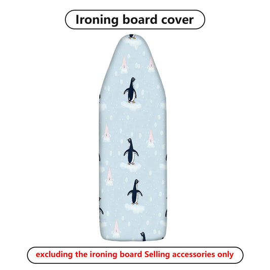 1-Piece Penguin Snowflake Christmas  Ironing Board Cover, Universal Size, Without Board