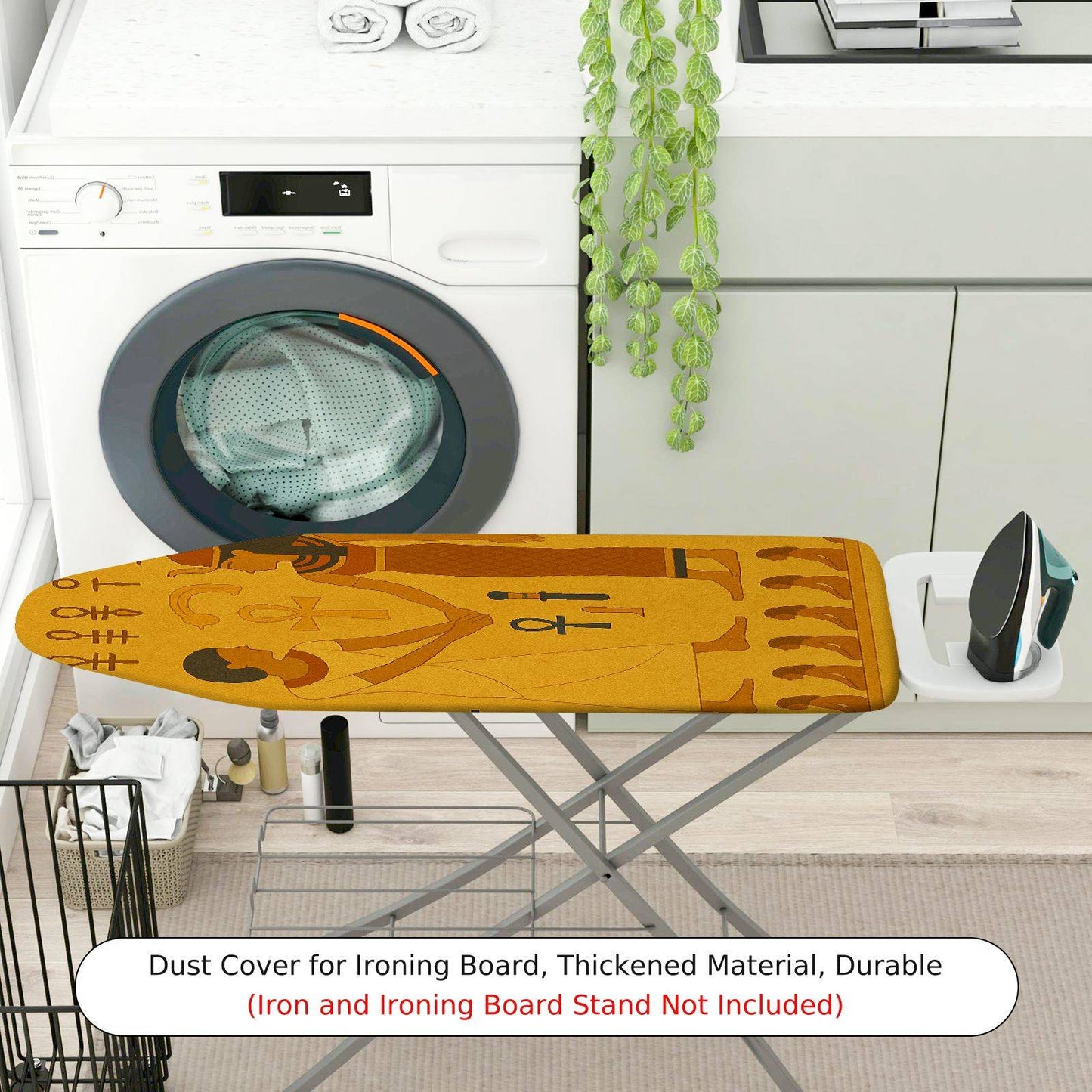 1-Piece Ancient Egyptian Hieroglyphs Art Design  Ironing Board Cover, Universal Size, Without Board