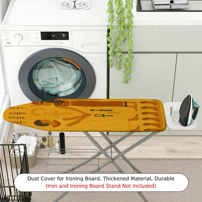 1-Piece Ancient Egyptian Hieroglyphs Art Design  Ironing Board Cover, Universal Size, Without Board