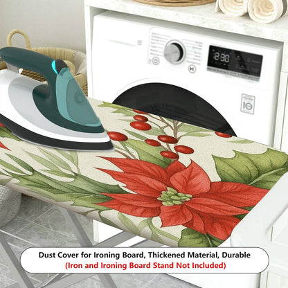 1-Piece Christmas Floral Festive  Ironing Board Cover, Universal Size, Without Board