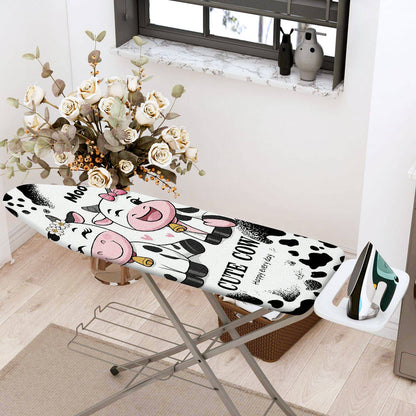 1-Piece Cute Cow Fun  Animal  Ironing Board Cover, Universal Size, Without Board
