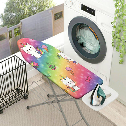 1-Piece Unicorn Rainbow Cute  Ironing Board Cover, Universal Size, Without Board