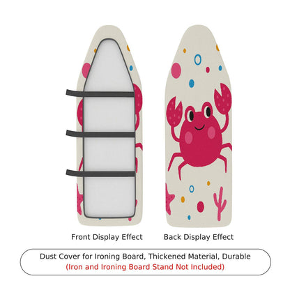 1-Piece Crab Fun Colorful  Ironing Board Cover, Universal Size, Without Board