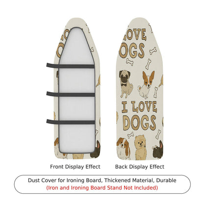 1-Piece Dog Bone Fun  Ironing Board Cover, Universal Size, Without Board