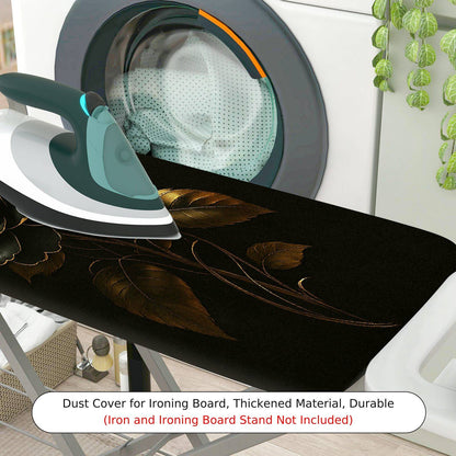 1-Piece Floral Elegant Black  Ironing Board Cover, Universal Size, Without Board