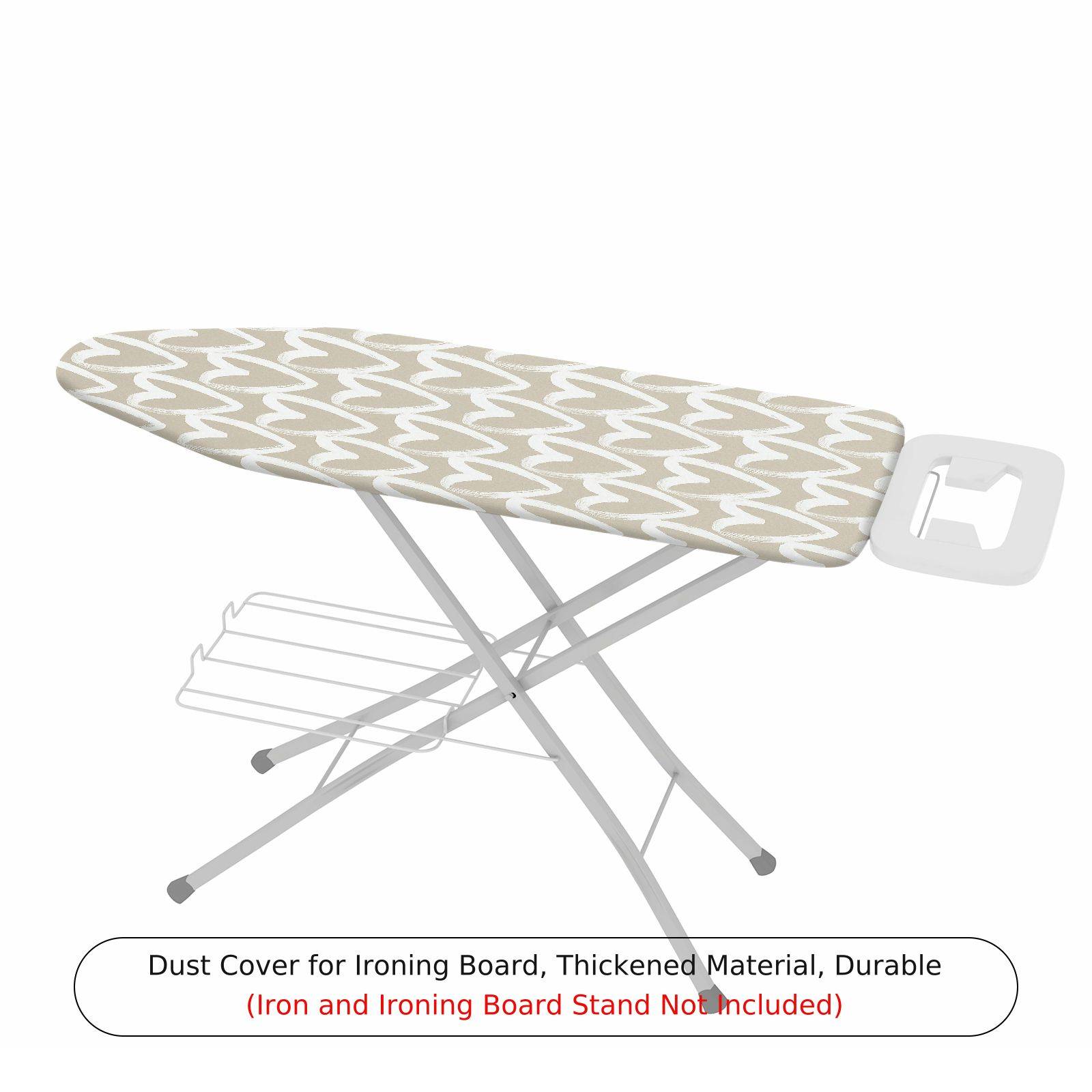 1-Piece Beige Zigzag Pattern  Ironing Board Cover, Universal Size, Without Board