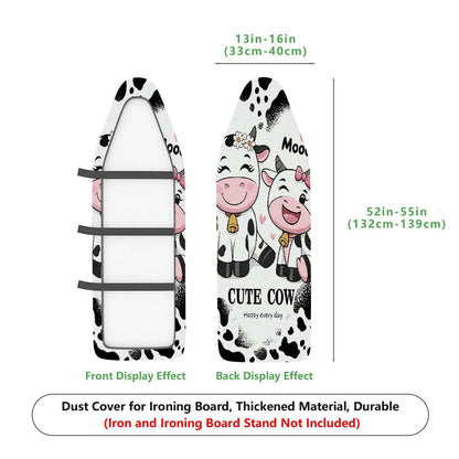 1-Piece Cute Cow Fun  Animal  Ironing Board Cover, Universal Size, Without Board