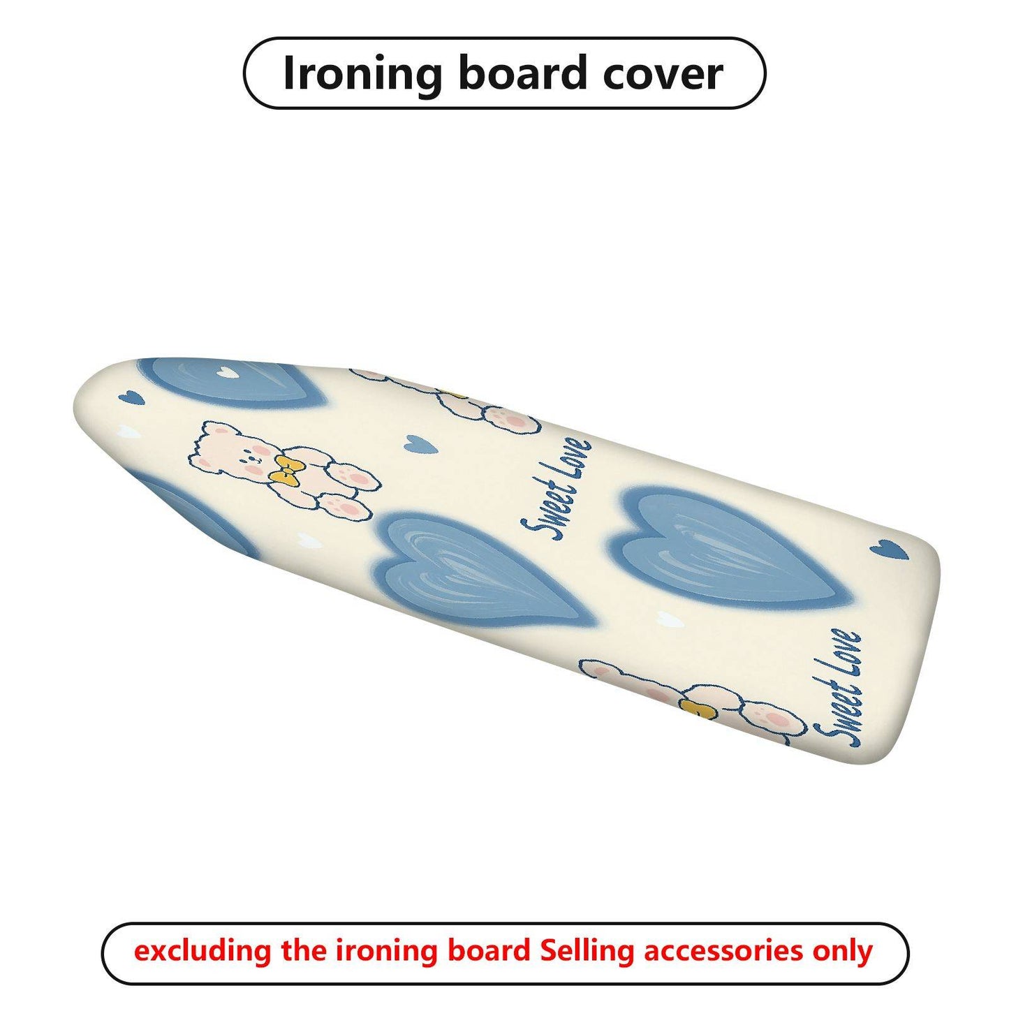 1-Piece Sweet Love Heart Cute  Ironing Board Cover, Universal Size, Without Board