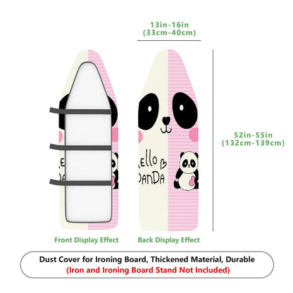 1-Piece Panda Pink Cute  Ironing Board Cover, Universal Size, Without Board
