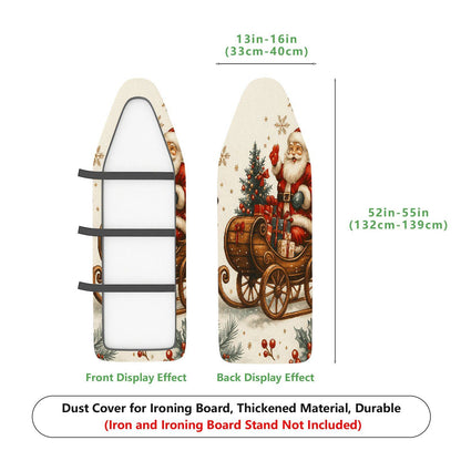 1-Piece Christmas Santa Sleigh  Ironing Board Cover, Universal Size, Without Board