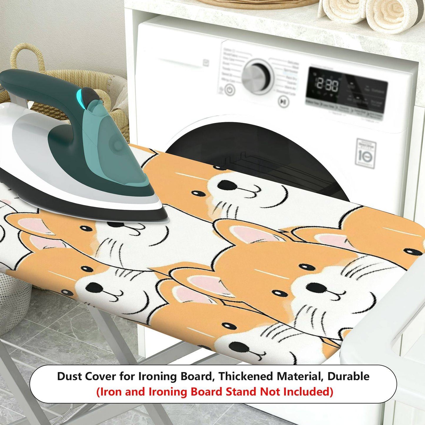 1-Piece Cute Dog  Animal  Ironing Board Cover, Universal Size, Without Board