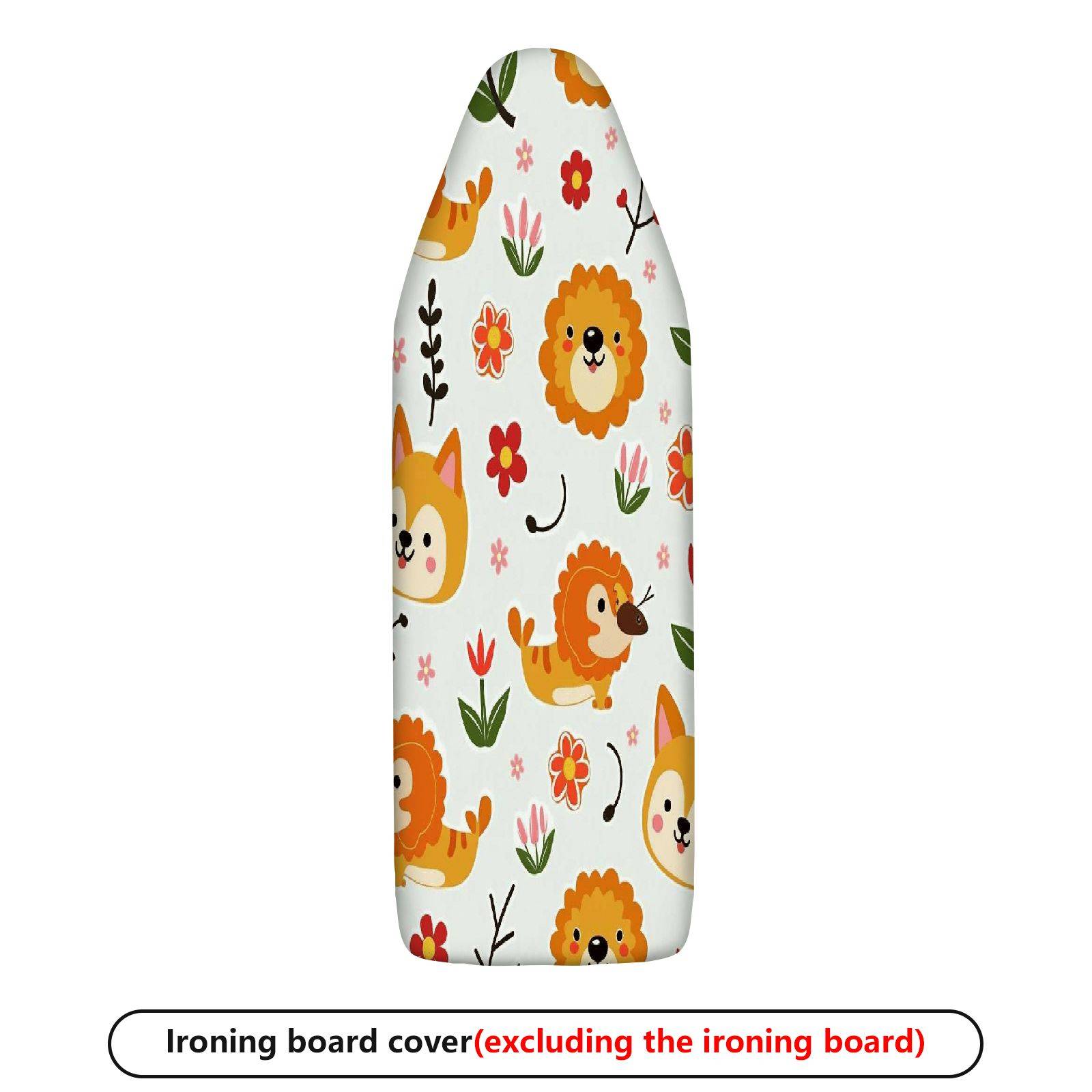1-Piece Cute Animal Flower Pattern  Ironing Board Cover, Universal Size, Without Board