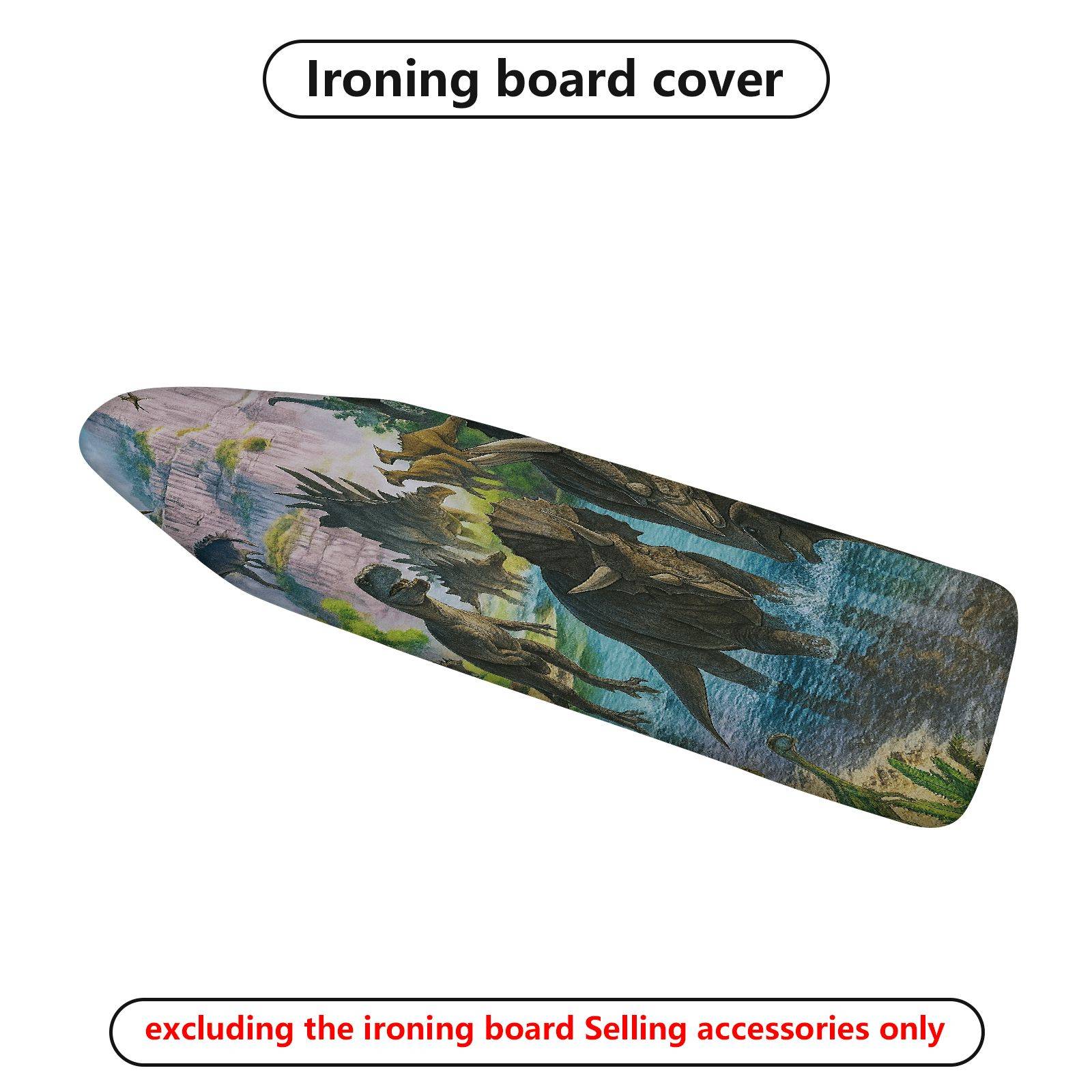 1-Piece Dinosaur Jungle Adventure  Ironing Board Cover, Universal Size, Without Board