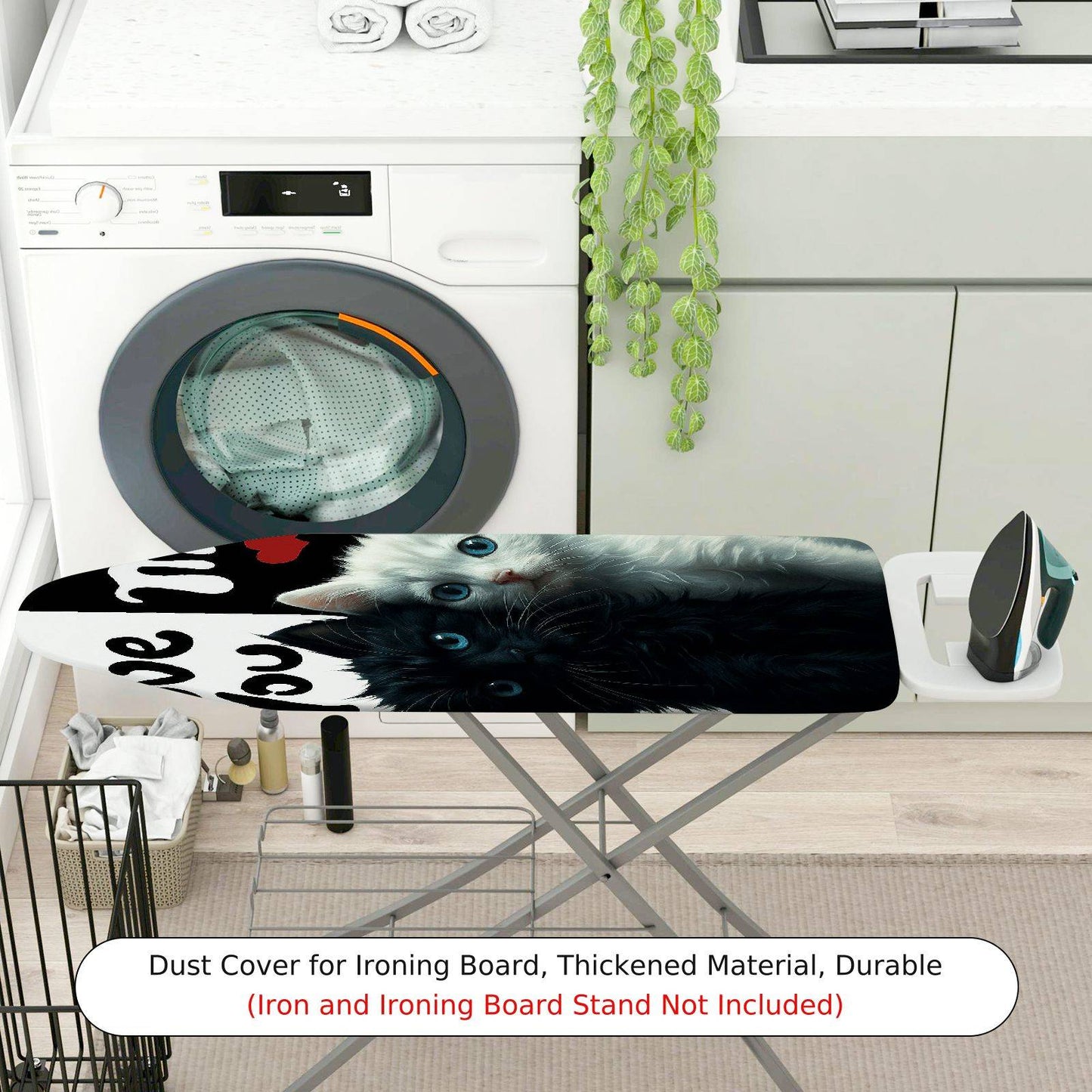 1-Piece Cute Cats Love Hearts  Ironing Board Cover, Universal Size, Without Board