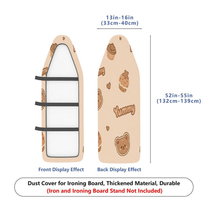 1-Piece Cute Bear Cookie Cupcake  Ironing Board Cover, Universal Size, Without Board