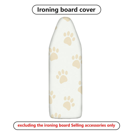 1-Piece Cute Paw Print Beige Minimalist  Ironing Board Cover, Universal Size, Without Board