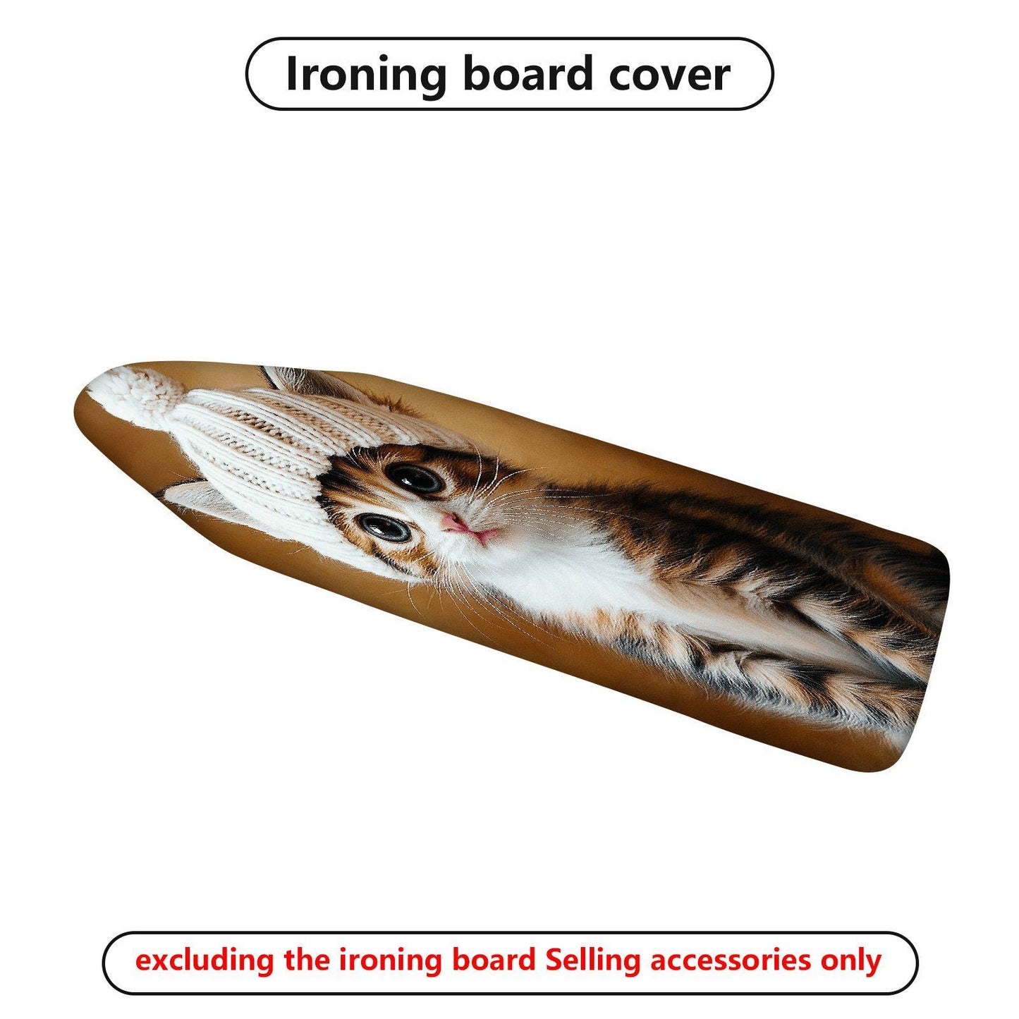 1-Piece Cute Cat Knit Cap  Ironing Board Cover, Universal Size, Without Board