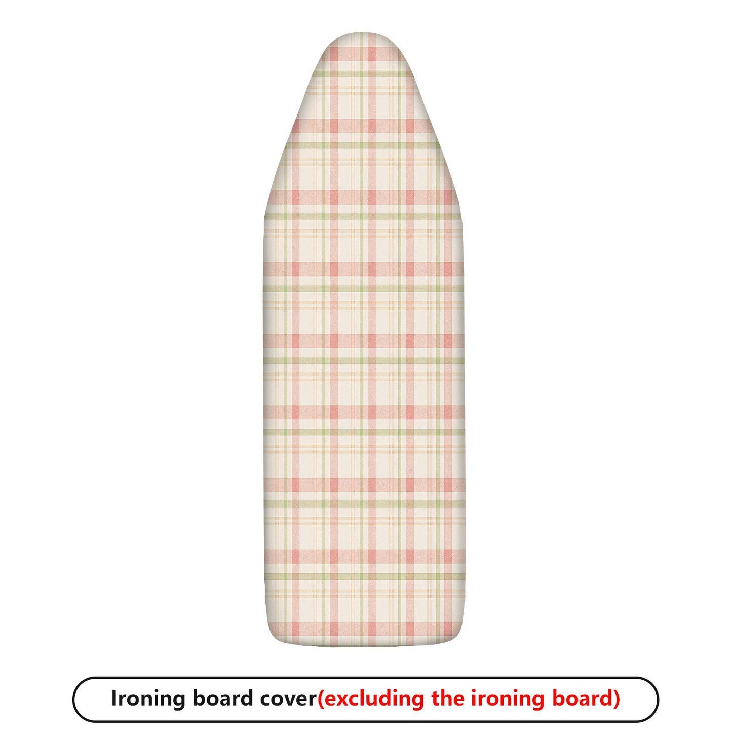 1-Piece Checkered Plaid Pattern Pastel Colors  Ironing Board Cover, Universal Size, Without Board