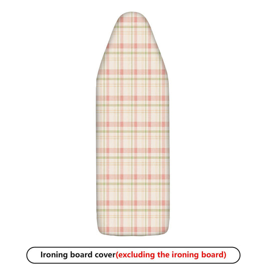 1-Piece Checkered Plaid Pattern Pastel Colors  Ironing Board Cover, Universal Size, Without Board