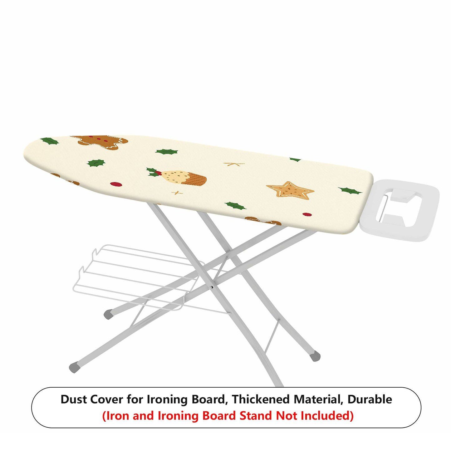 1-Piece Christmas Gingerbread Star  Ironing Board Cover, Universal Size, Without Board