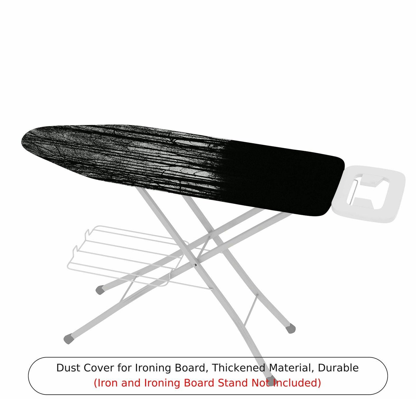 1-Piece Abstract Black White Paint  Ironing Board Cover, Universal Size, Without Board