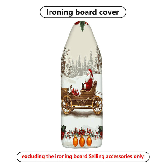 1-Piece Christmas Santa Sleigh Holiday  Ironing Board Cover, Universal Size, Without Board