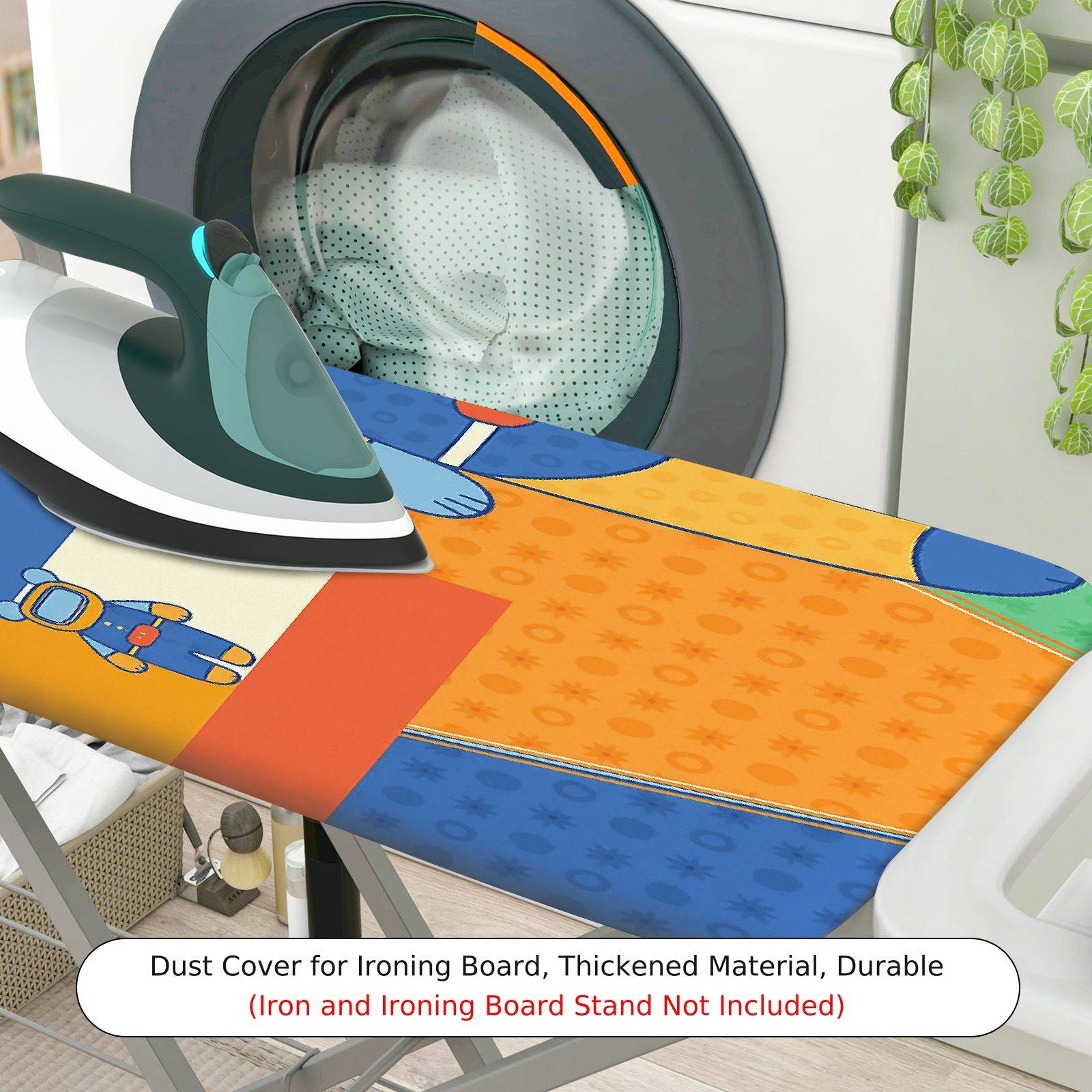 1-Piece Robot Fun  Ironing Board Cover, Universal Size, Without Board