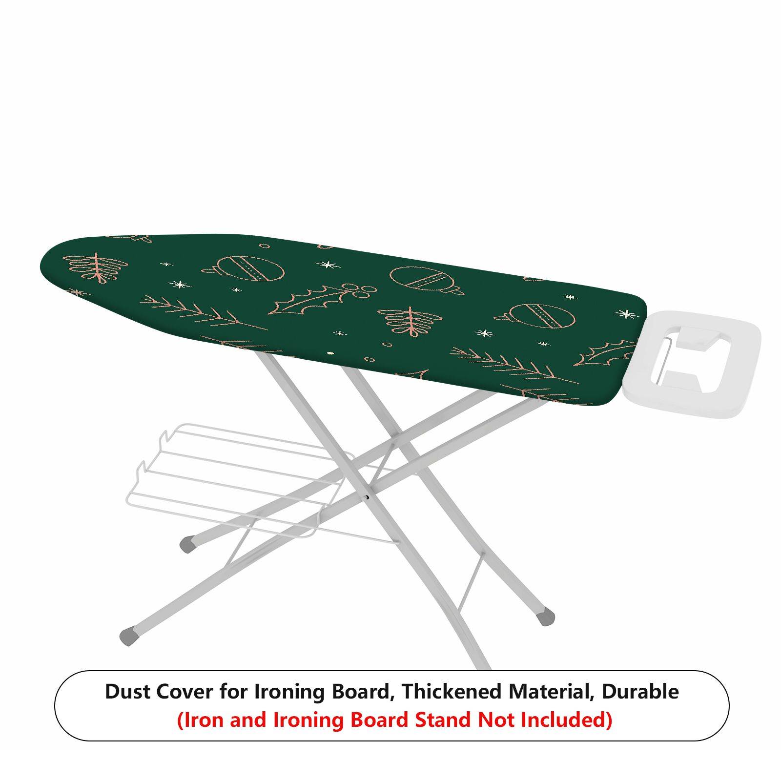 1-Piece Christmas Holiday Green  Ironing Board Cover, Universal Size, Without Board