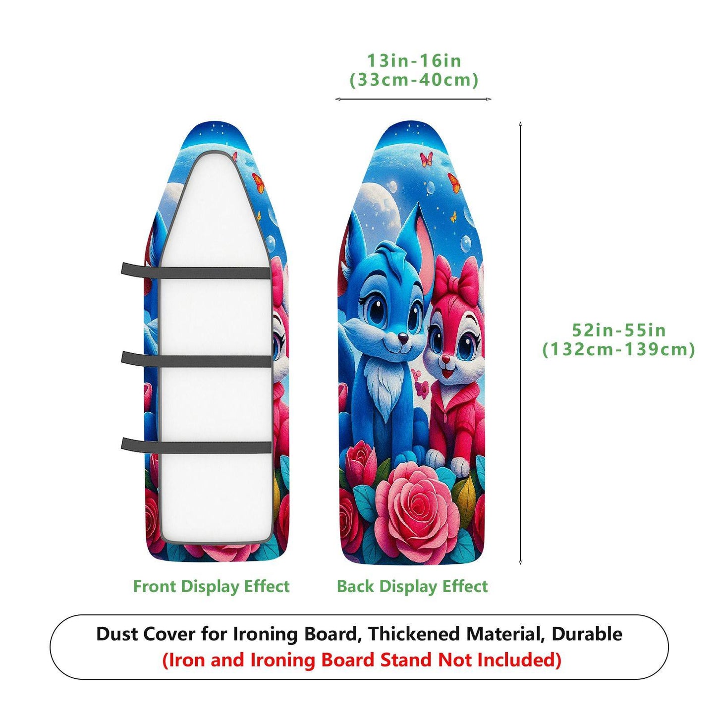 1-Piece Cute  Floral  Ironing Board Cover, Universal Size, Without Board
