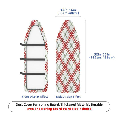 1-Piece Plaid Check Red  Ironing Board Cover, Universal Size, Without Board