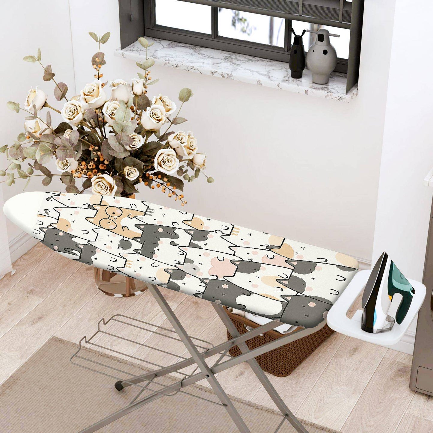 1-Piece Cute Cat  Animal  Ironing Board Cover, Universal Size, Without Board
