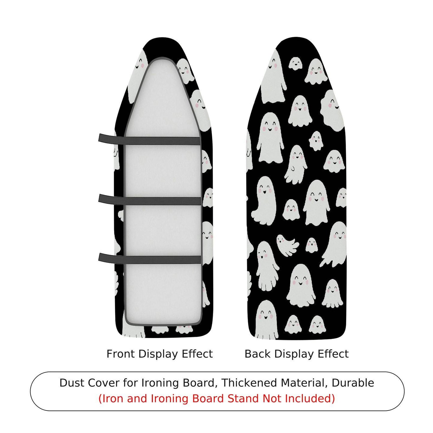 1-Piece Halloween Ghost Fun  Ironing Board Cover, Universal Size, Without Board