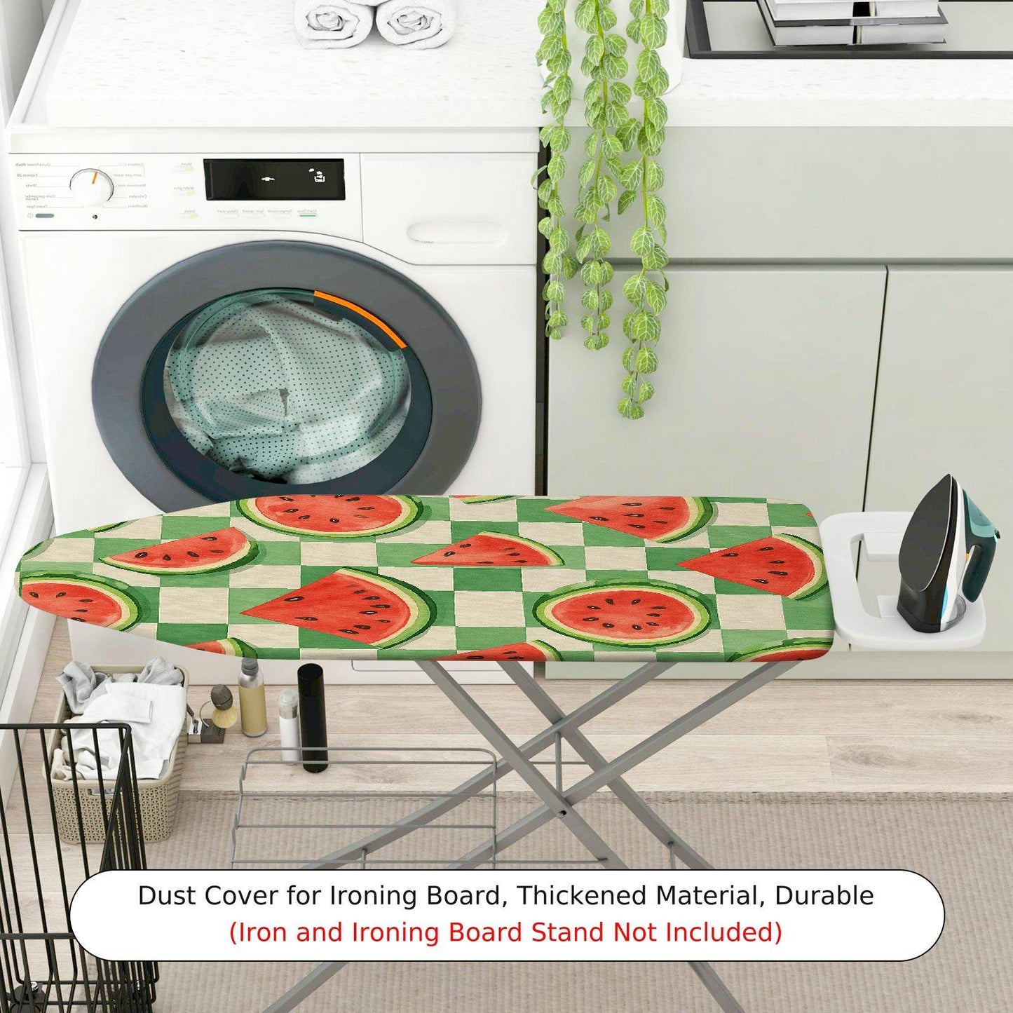 1-Piece Watermelon Checkered Cute  Ironing Board Cover, Universal Size, Without Board