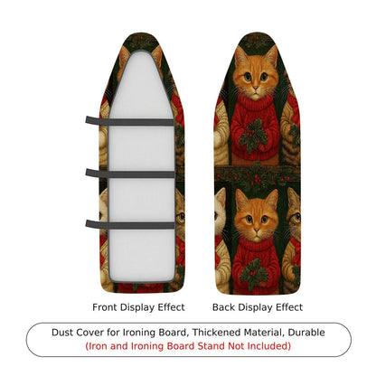 1-Piece Cat Christmas Festive  Ironing Board Cover, Universal Size, Without Board