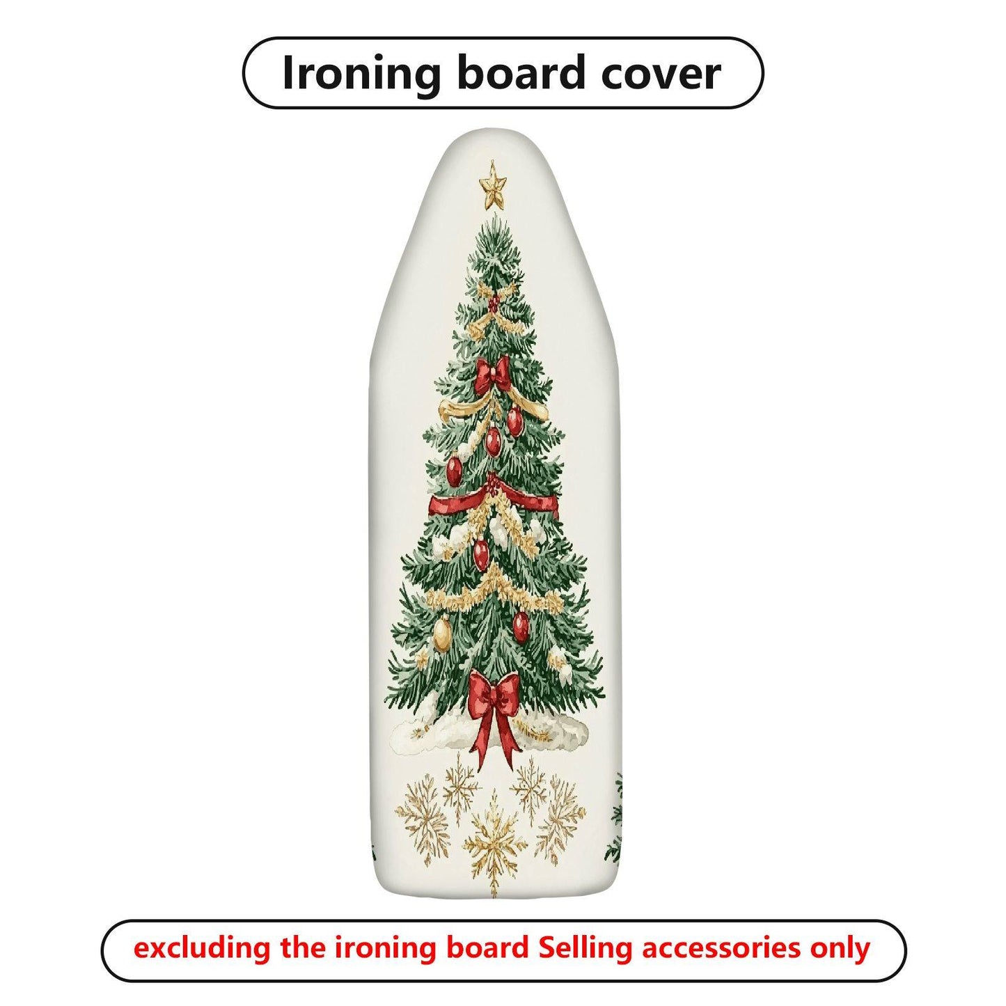 1-Piece Christmas Tree Holiday Decoration Winter Theme  Ironing Board Cover, Universal Size, Without Board