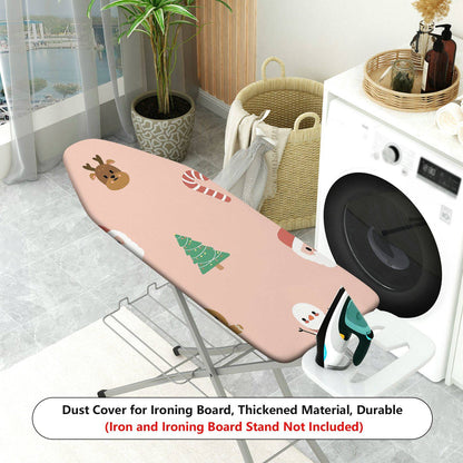 1-Piece Christmas Santa Snowman Candy Cane  Ironing Board Cover, Universal Size, Without Board