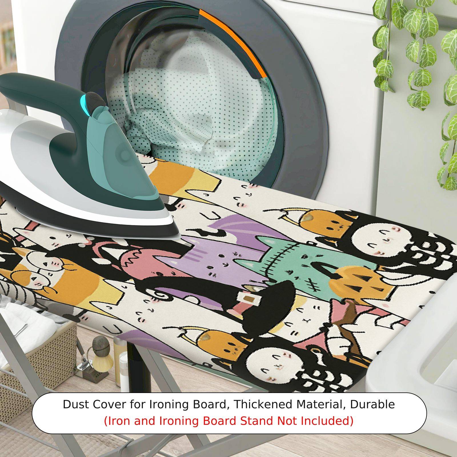 1-Piece Colorful Pattern Fun  Ironing Board Cover, Universal Size, Without Board