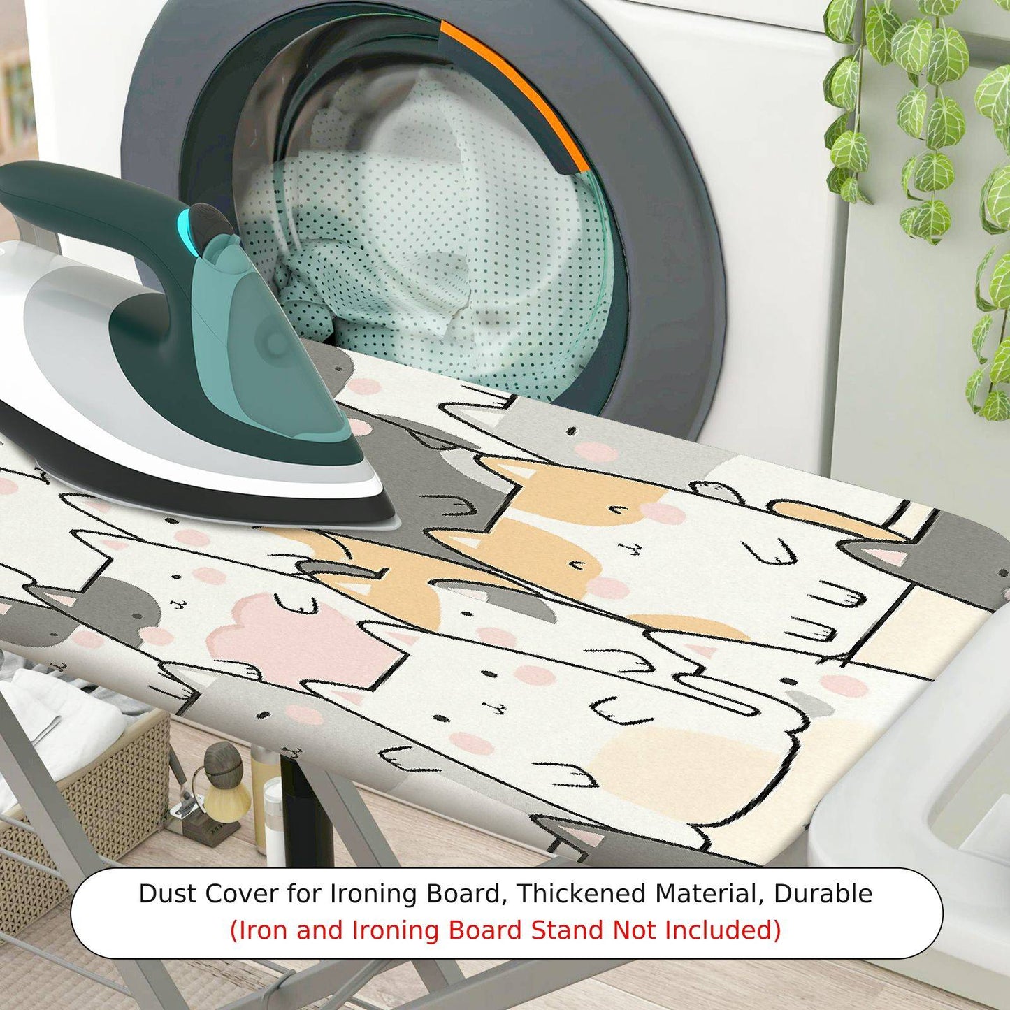 1-Piece Cat  Cute  Ironing Board Cover, Universal Size, Without Board
