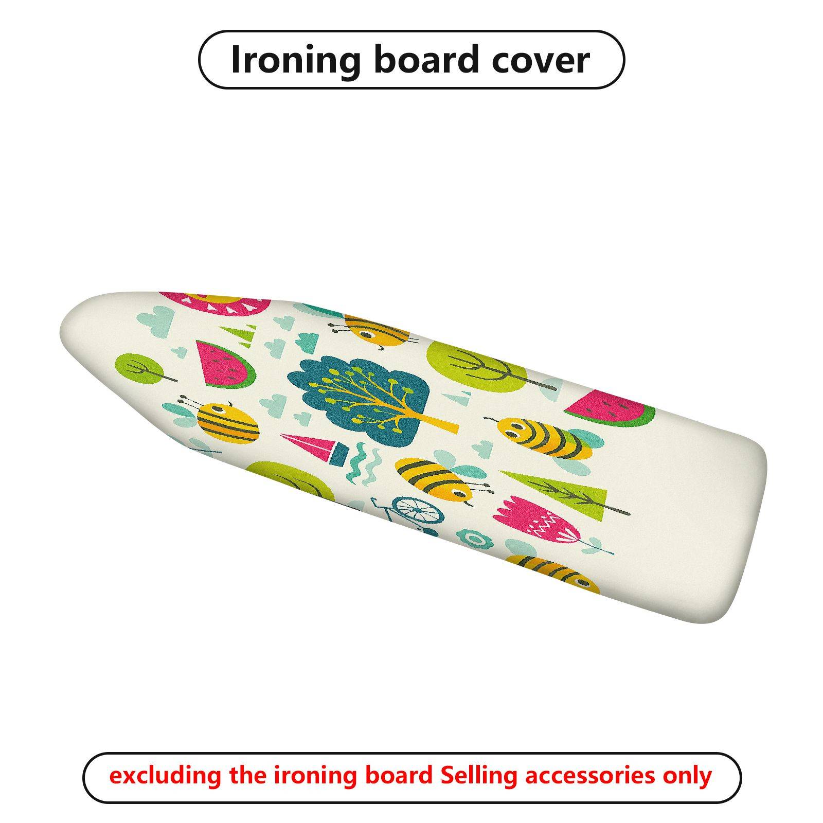 1-Piece Bee Tree Fruit  Ironing Board Cover, Universal Size, Without Board