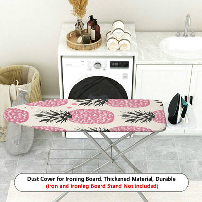 1-Piece Pink Pineapple Tropical Fruit Pattern  Ironing Board Cover, Universal Size, Without Board