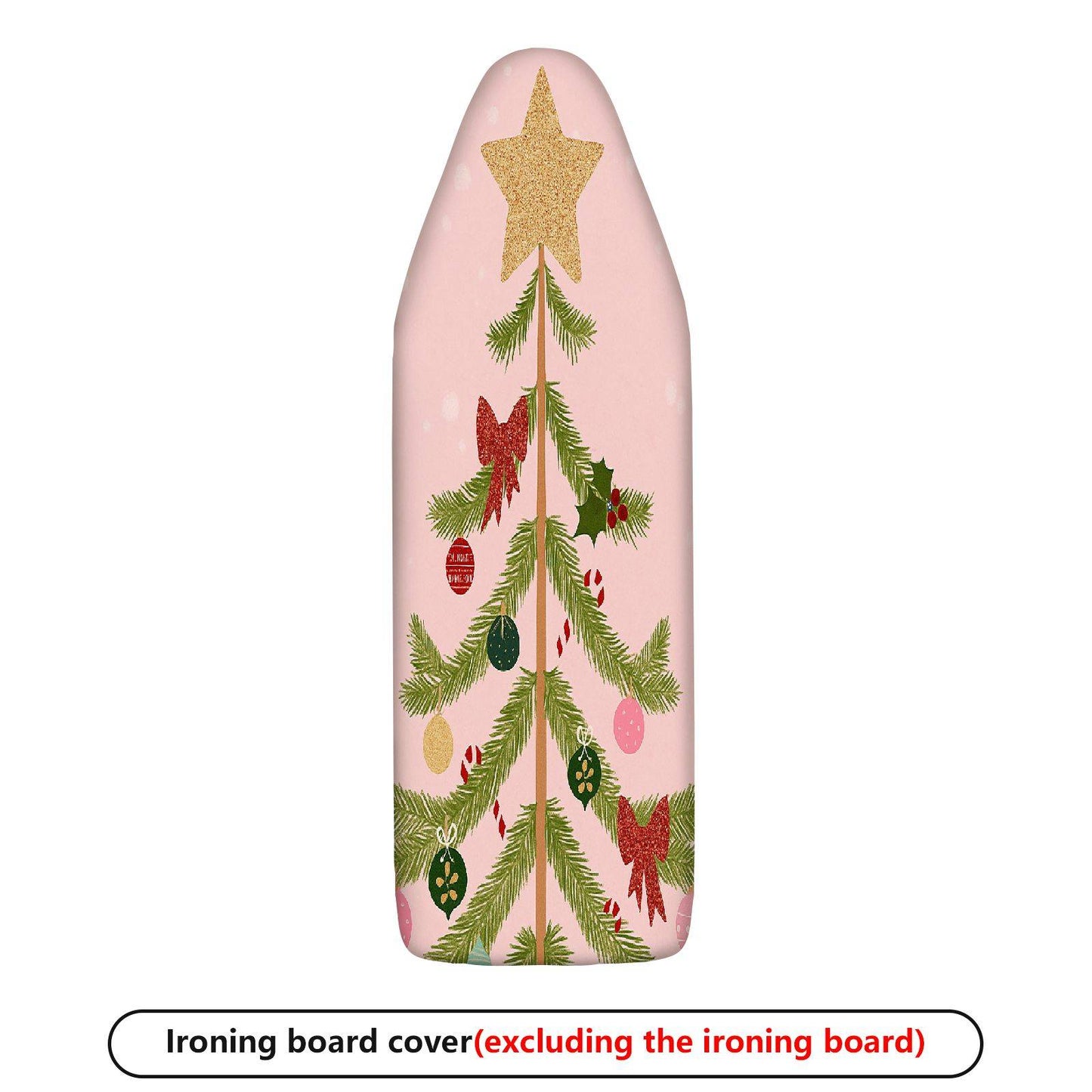 1-Piece Christmas Tree Star Ornament  Ironing Board Cover, Universal Size, Without Board